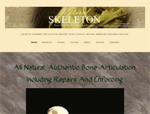Tablet Screenshot of naturalskeleton.com